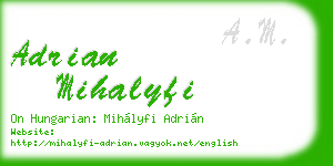 adrian mihalyfi business card